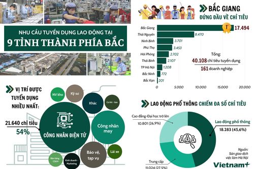 Chín tỉnh thành phía Bắc 'khát' hàng chục nghìn công nhân điện tử