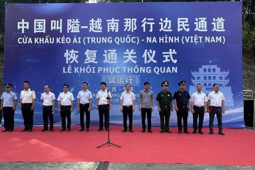 Lạng Sơn: Khôi phục hoạt động thông quan cặp cửa khẩu Na Hình-Kéo Ái