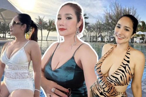 Body chuẩn cùng gu thời trang sexy của 'bà mối' Cát Tường tuổi 46