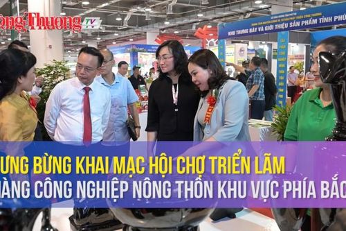 Tưng bừng khai mạc hội chợ triển lãm hàng công nghiệp nông thôn khu vực phía Bắc