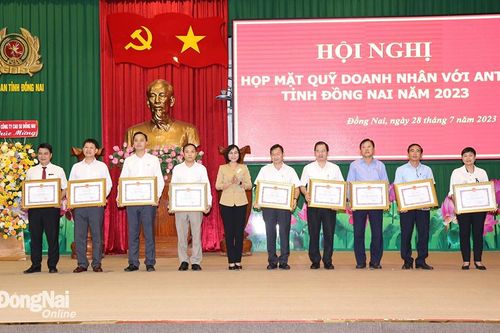 Quỹ Doanh nhân với an ninh trật tự tỉnh tiếp nhận gần 3 tỷ đồng