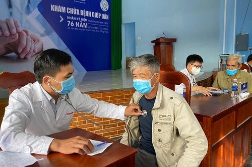 Khám bệnh, cấp phát thuốc miễn phí tại huyện Thanh Bình