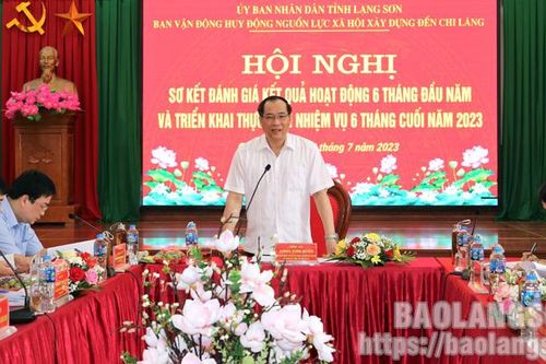 Khẩn trương triển khai hiệu quả, hoàn thành sớm công trình Đền Chi Lăng