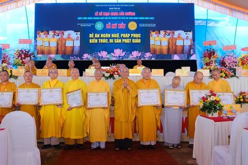 Bình Thuận: Bế mạc khóa bồi dưỡng hành chánh Giáo hội và nghiệp vụ trụ trì năm 2023