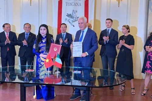 Vĩnh Phúc tăng cường hợp tác hữu nghị, xúc tiến đầu tư tại Italia