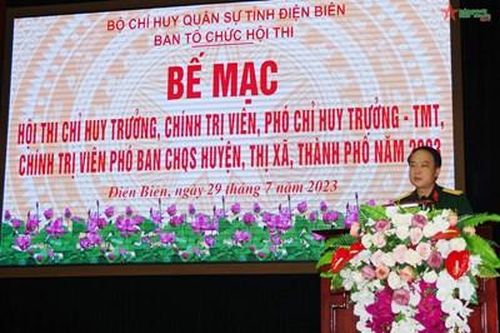 Điện Biên: Nâng cao năng lực cán bộ chủ trì Ban CHQS huyện, thị xã, thành phố