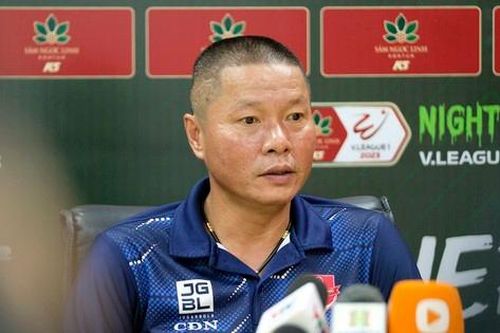 HLV Chu Đình Nghiêm bất ngờ với kết quả thắng 2-0 trước Công an Hà Nội