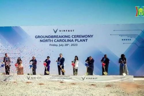 Vinfast khởi công nhà máy sản xuất xe điện tại Bắc Carolina
