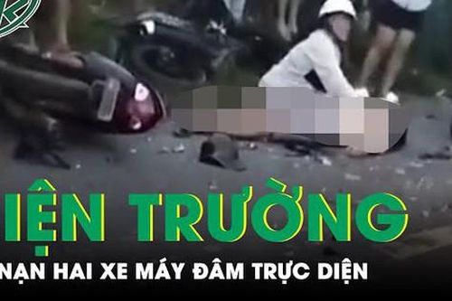 Hiện trường kinh hoàng hai xe máy đâm nhau trực diện ở Cà Mau