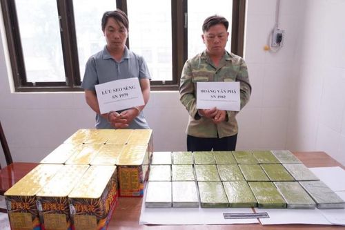 Bắt 2 đối tượng mua bán 21 bánh heroin