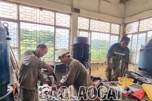 Khẩn trương khắc phục sự cố ở Nhà máy nước sạch Lào Cai