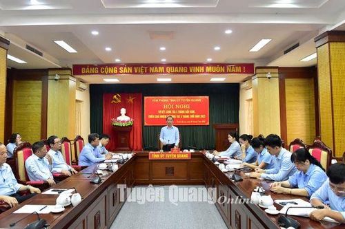 Văn phòng Tỉnh ủy triển khai nhiệm vụ những tháng cuối năm