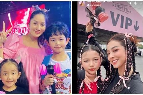Sao Việt nhiệt tình 'đu idol' ngày cuối concert BlackPink