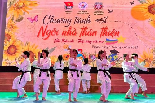 Giao lưu các câu lạc bộ, đội, nhóm đang sinh hoạt tại Nhà Thiếu nhi TP. Pleiku