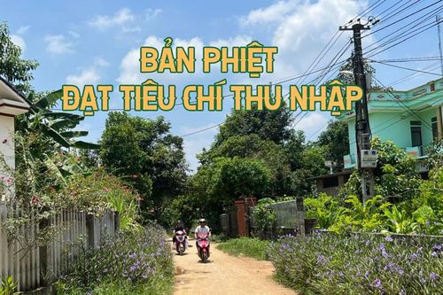 Bản Phiệt đạt tiêu chí thu nhập