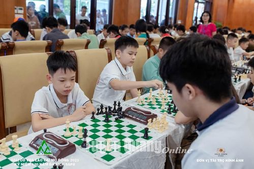 Tuyên Quang đoạt 12 huy chương tại Giải Cờ vua Lào Cai mở rộng năm 2023 tranh cup Fansipan