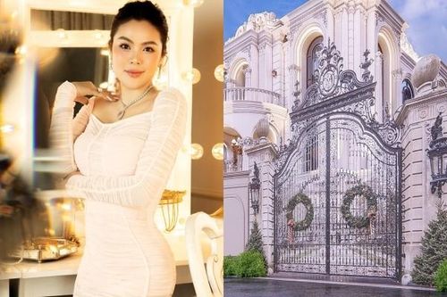 Trầm trồ biệt thự 'to như cung điện' của Hoa hậu Phương Lê