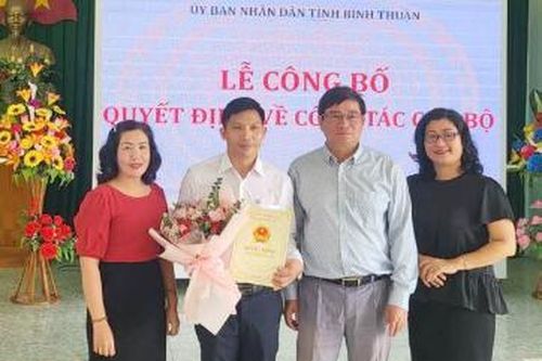 Thầy giáo Hà Tĩnh làm Phó giám đốc Sở Giáo dục Đào tạo Bình Thuận
