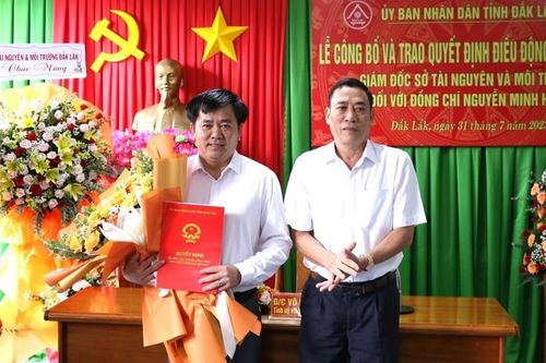 Điều động, bổ nhiệm cán bộ lãnh đạo cấp sở ở Đắk Lắk