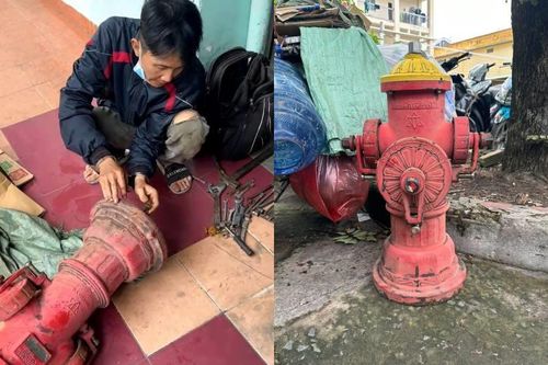 Vờ thu gom ve chai rồi tháo trộm trụ nước chữa cháy