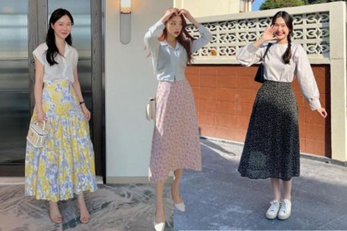 3 cách diện chân váy hoa giúp nàng công sở thêm sành điệu