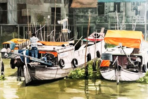 Triển lãm tranh Hồng Quân nhân khai trương Hawaii Art Space