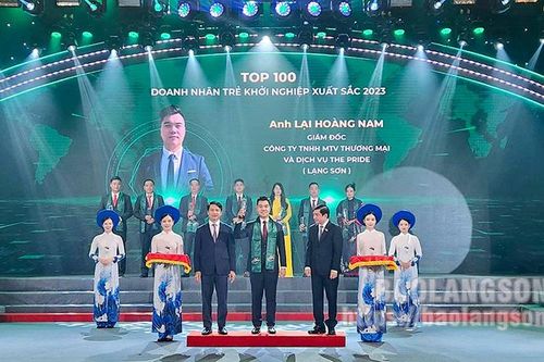 Doanh nhân trẻ Lạng Sơn được trao danh hiệu Doanh nhân trẻ khởi nghiệp xuất sắc 2023