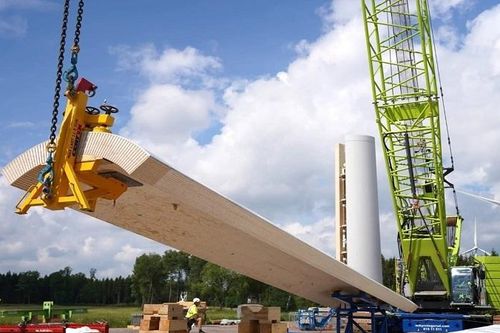 Tháp turbine gió làm từ gỗ cao nhất thế giới