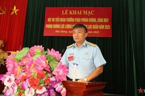 Khai mạc Hội thi Tiểu đoàn trưởng pháo Phòng không, súng máy Phòng không lực lượng Phòng không lục quân năm 2023