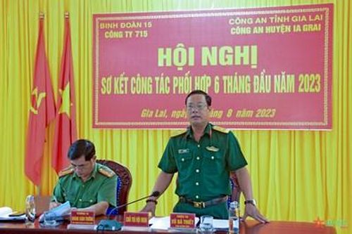 Công ty 715 và Công an huyện Ia Grai phối hợp xây dựng địa bàn vững mạnh