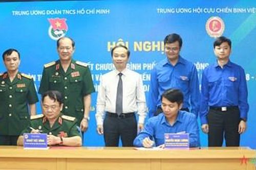 Trung ương Đoàn và Trung ương Hội Cựu chiến binh Việt Nam ký kết chương trình phối hợp hoạt động
