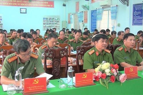 Đảng bộ Công an huyện Chợ Mới sơ kết giữa nhiệm kỳ 2020 - 2025