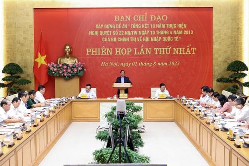 Phiên họp lần thứ nhất về xây dựng đề án tổng kết 10 năm thực hiện hội nhập quốc tế