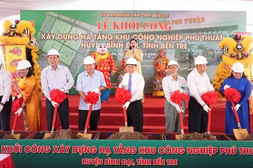 Bến Tre khởi công hạ tầng khu công nghiệp hơn 3.500 tỷ đồng