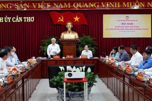 Cụm thi đua 5 thành phố trực thuộc Trung ương sơ kết công tác Mặt trận 6 tháng đầu năm