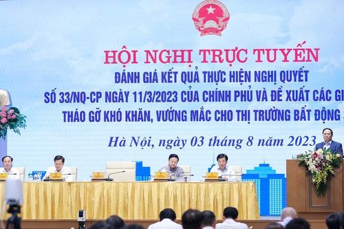 Thủ tướng Phạm Minh Chính chủ trì hội nghị tháo gỡ khó khăn, vướng mắc cho thị trường bất động sản
