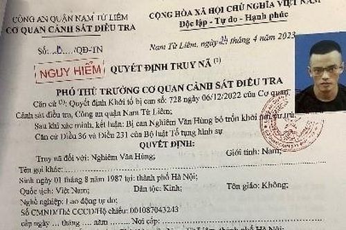 Truy nã đối tượng cố ý gây thương tích tại quận Nam Từ Liêm