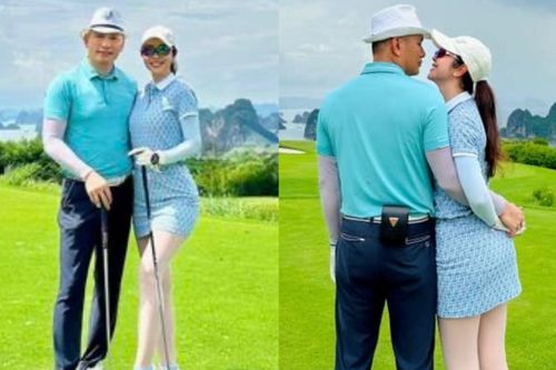 Jennifer Phạm cùng chồng doanh nhân đi đánh golf, có cử chỉ 'tình bể bình'!