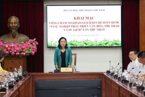 Chấm sơ khảo Giải Báo chí toàn quốc 'Vì sự nghiệp phát triển văn hóa, thể thao và du lịch'
