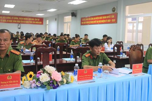 Đảng bộ Công an huyện Châu Thành sơ kết giữa nhiệm kỳ 2020 - 2025