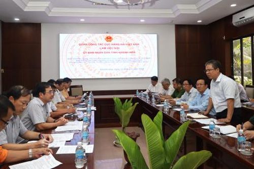 Cục Hàng hải Việt Nam làm việc với UBND tỉnh Khánh Hòa về lĩnh vực hàng hải và đường thủy nội địa
