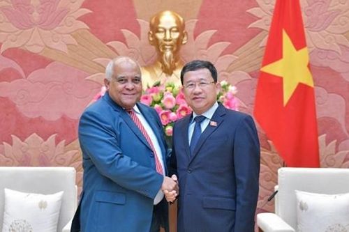 Chủ nhiệm Ủy ban Đối ngoại Vũ Hải Hà tiếp Đại sứ Cuba