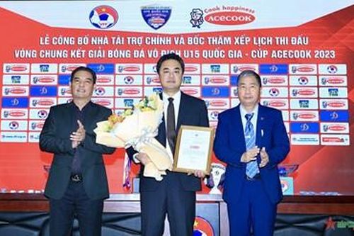 Tăng giải thưởng cho Giải bóng đá Vô địch U15 Quốc gia - Cúp Acecook 2023