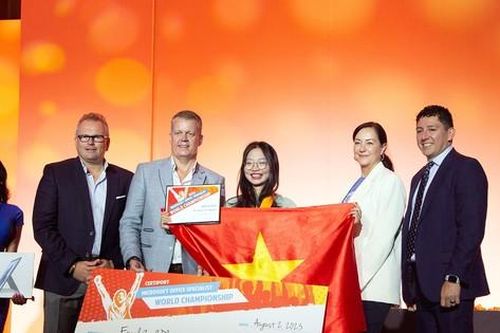 Nữ sinh Đại học Hàng Hải Việt Nam giành HCB tin học văn phòng thế giới