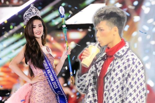 Kim Sơn uống trà sữa ở sự kiện, lại 'cà khịa' Hoa hậu Ý Nhi cực gắt