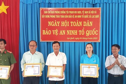 Xã biên giới Lạc Quới tổ chức Ngày hội toàn dân bảo vệ an ninh Tổ quốc