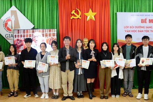 Gia Lai: Bế mạc lớp bồi dưỡng 'Sáng tác văn học trẻ-Văn học dân tộc thiểu số' năm 2023