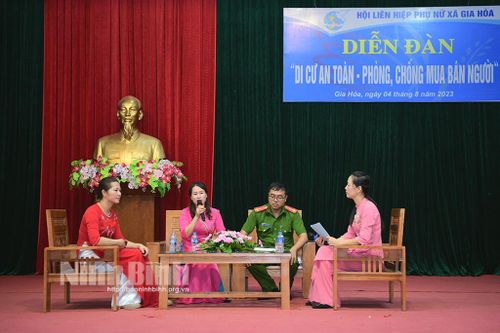 Tổ chức diễn đàn 'Di cư an toàn, phòng chống mua bán người'