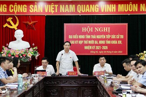 Đại biểu HĐND tỉnh tiếp xúc cử tri huyện Phú Bình và Đồng Hỷ