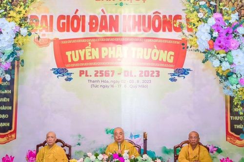 Thanh Hóa: Đại giới đàn Khuông Việt có 49 giới tử được thọ nhận giới pháp
